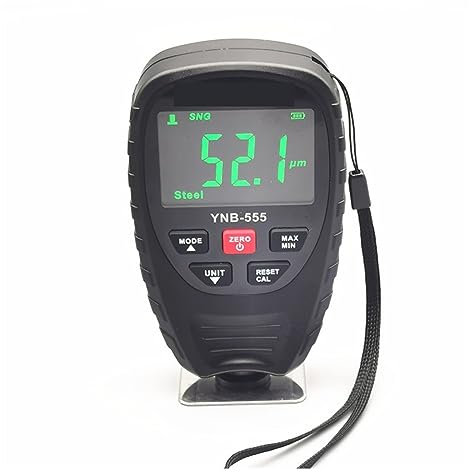 Medidores de espesor YNB-555/YNB-555R Dipslay de tres colores, probador de espesor de pintura de coche, medidor de espesor de película, medidor de espesor de recubrimiento galvanizado para metal y rev