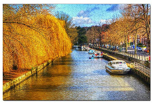 UK England Norwich Canal Jigsaw Puzzle 2000 Piece Game Artwork Travel Souvenir 70x100CM