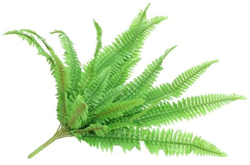 QUMIIRITY Künstlicher Großer Farn Hängend Köpfe Uv-beständig Wetterfest Für Wanddeko Innen Und Außen Wohnzimmer Hochzeit Garten Party