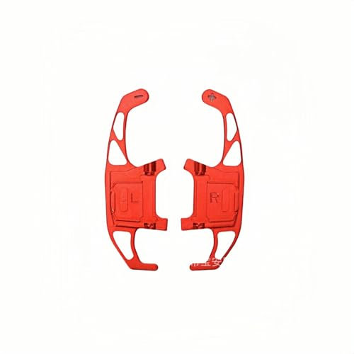 ZDDYUU Paletta Cambio Volante per Golf 7 R-Line 2015-2019, Volante Palette del Cambio all'Usura Durevole Pale Cambio Volanti Estensioni Auto Accessori,Red