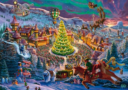 Schmidt | Zac Kinkade: Santa's North Pole (1,000 Pieces) | Jigsaw Puzzle | Ages 14+ | 1+ Players