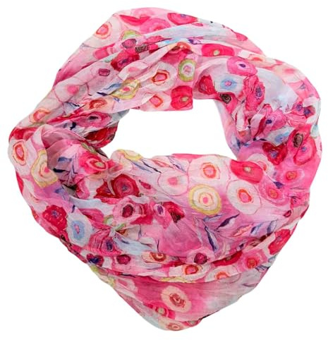 J26 Blume Blümchen Rose Seide Sommer Loop Farbverlauf Silk Uni Rundschal Schlauchschal Stola Schal leicht Tuch