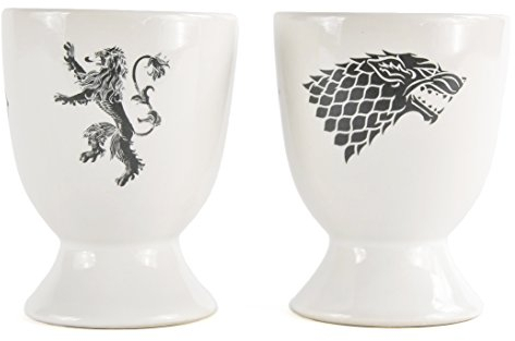 Game of Thrones Lot de 2 tasses à œufs Stark Lannister Targaryen Baratheon C