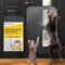 PROTECTO Ultra Durable Door Protector for Dogs – 90x60 cm Clear Cat Scratch Protector | Easy to Install Anti Scratch Door Guard for Dogs and Cats - Protection for Furniture, Walls and Windows