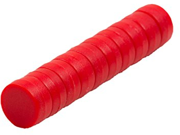 Magnetastico | 10x Starke Neodym Magnete mit Schutzschicht| Farbe Rot & Größe 12x6 mm| Kleine Magnete extra stark, Büromagnete| Mini-Magnet für Magnettafel Kühlschrank Whiteboard & Glasmagnettafel