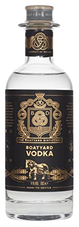 Boatyard Vodka | 70cl | 41 Percent | Organic Irish Vodka | Creamy and Smooth | Notes of Black Pepper, Banana and Vanilla | B Corp Certified | Ideal for Gifting