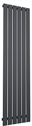 ELEGANT 1800 x 452 mm Vertical Column Designer Radiators Grey Single Flat Panel Modern Bathroom Central Heating Rad Tall Upright Radiator