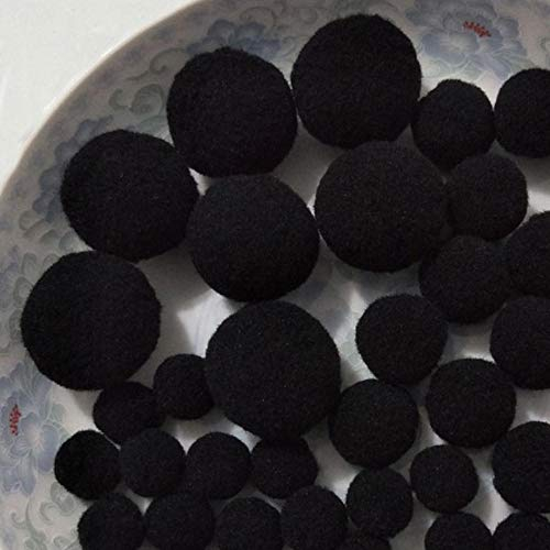 Filzbälle, 15 mm, 20 mm, 30 mm, schwarz, rund, für Bastelarbeiten, Partys, Hochzeiten, Dekoration, Filzball, Zubehör, Schwarz , 3cm 10pcs