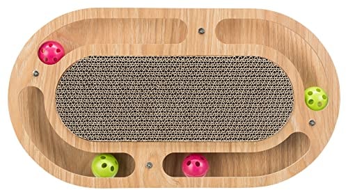 TRIXIE - Kratzplatte mit Holzrahmen für Katzen - TR-48020
