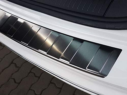Ladekantenschutz aus Edelstahl in anthrazit mit 3D Abkantung passend für VW Tiguan ab 4/2016-1/2024/VW Tiguan Allspace ab 2017 AZUGA AZ30000013