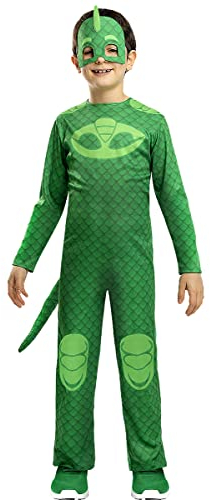 Funidelia Gecko PJ Masks Kostüm für Jungen, Offizielle Lizenz, Größe 3-4 Jahre Zeichentrickfilm, Catboy - Verkleidung für Kinder für Partys, Karneval und Halloween