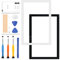 Ladyson - Kit di ricambio per schermo Samsung Galaxy Tab A7 10.4 2020 T500 T505, pannello frontale esterno in vetro, con strumenti di riparazione gratuiti (nota LCD e touch screen digitizer) (bianco)