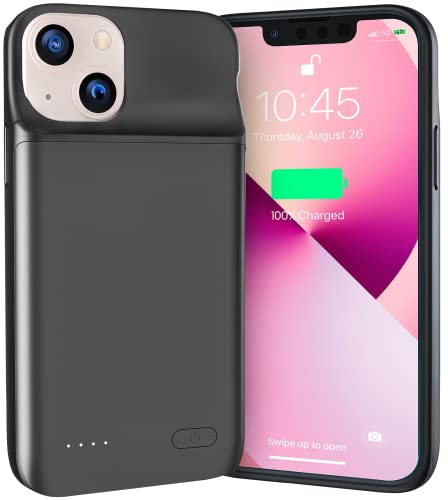 NEWDERY Battery Case for iPhone 12 Mini & iPhone 13 Mini, 4700mAh Slim Portable Protective Charging Cover, Rechargeable Extended Power Charger Case for iPhone 12 Mini & iPhone 13 Mini (5.4 inch)