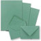 25x Briefpapier-Sets DIN A5 mit C6 Briefumschlägen - Eukalyptus - Nassklebung (Grün) - Kraftpapier Blätter mit Kuverts - FarbenFroh by GUSTAV NEUSER
