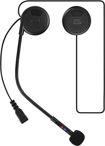 FreedConn L1M Motorrad Helm Bluetooth Headset Kopfhörer, mit CVC-Geräuschunterdrückung Funktion und 3D-Soundeffekten, Motorradhelm Kopfhörerlaut Sprecher