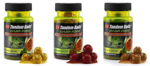 Tandem Baits Karpfen Futter Angelfutter Hakenköder Carp Food Mini Boosted Hookers 3-er Set 12 mm 50 g Flavour Mix 1