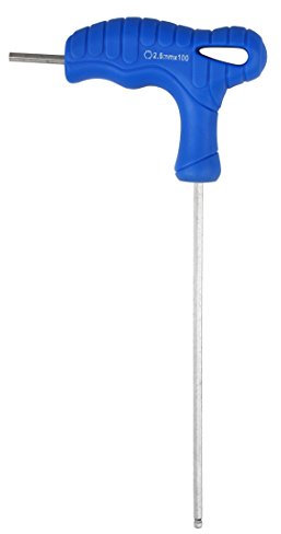 Larcele T-griff Innensechskantschlüssel mit Kugelkopf Metrisch 1 Stück (3mm) MEHRWEG