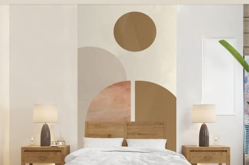 Tapete Fototapete Tapeten Wanddeko 120x240 cm Rosa - Braun - Design