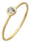 Elli Ring Damen Solitär Basic mit Turmalin Edelstein in 375 Gelbgold