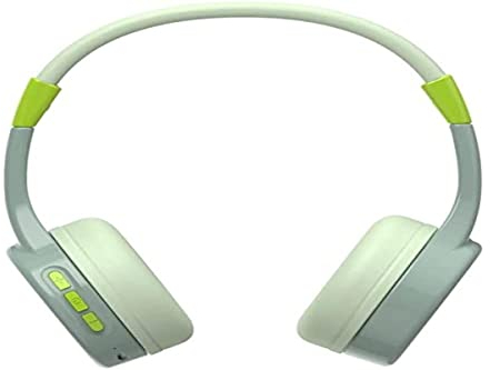 Hama Bluetooth Kopfhörer Kinder (2 Mikrofone, Kinder-Kopfhörer Lautstärkebegrenzung 85dB, biegsamer Kopfbügel einstellbar, On-Ear-Kopfhörer weiche Polster f. Schule, Freizeit, Homeschooling) grün-mint