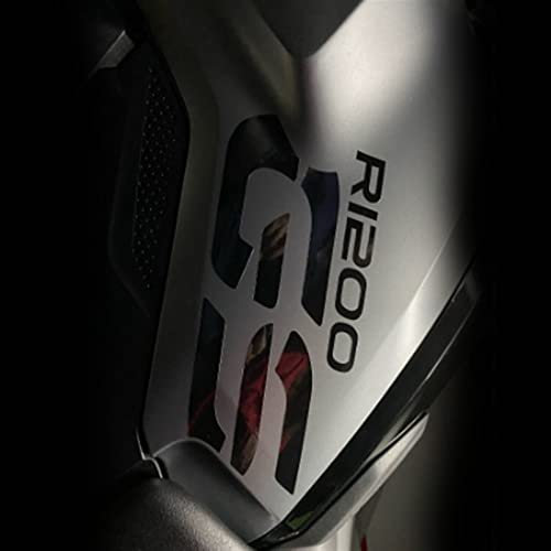 R 1200 GS Reflektierende Motorrad Tank Aufkleber Zubehör Aufkleber Aufkleber Für BMW R1200GS LC R1200 GS (Color : Black)