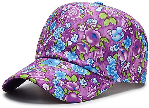 Baseball Cap Damen Basecap Kappe Herren Unisex Mütze Hut Baseballkappe Für Männer Lila Blume Frauen Capsoutdoor Sports Hat Hip Hop Hats Adjustable Purple