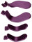 Jeu de 4 Pagaies de Contrôleur de Jeu, Pièces de Rechange de Palettes de Contrôleur en Acier Inoxydable pour One Elite Controller Series 2 Modèle 1797 (Violet)