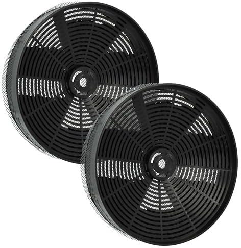 vhbw 2x Aktivkohlefilter kompatibel mit Gorenje DHL565 - AZD 1925, DHU60 - AZD 1925 Dunstabzugshaube - 17,3 cm, Mit Netzbespannung