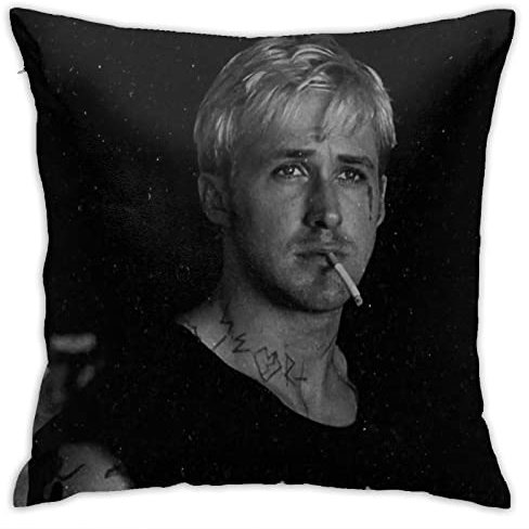 Ryan Gosling Kissenbezüge, Plüsch-Oberfläche, doppelseitig, bedruckt, 45 x 45 cm