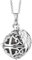Engelsrufer Damen Halskette aus Sterling Silber mit Klangkugel Anhänger Silber in der Größe XS mit perlmutt grauer Klangkugel, Karabinerverschluss, nickelfrei, Größe: 45+5 cm, ERN-ER23-27-XS