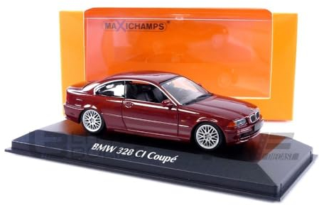 Minichamps 940028320 - B-M-W 3ER Coupe (E46) Red Metallic 1999 - maßstab 1/43 - Modellauto