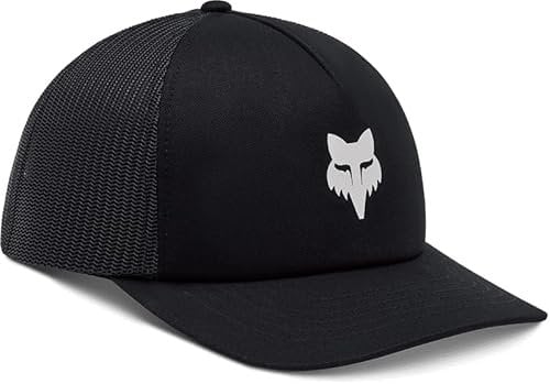 Fox Baseball Cap Head Trucker Black OS