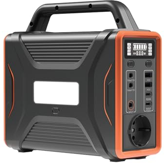 Batería externa portátil PPS2400 solar LiFePO4 240 Wh/12,8 V, 200 W salida sinusoidal pura, 7 puertos