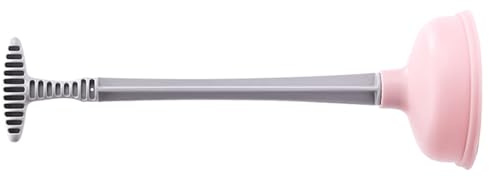 Ciieeo Long Handle Suction Plunger for Drain Unblocker - Rubber Cup Bathroom and Kitchen Sink Pipeline Dredger Tool 16.34In for Toilet and Household Use