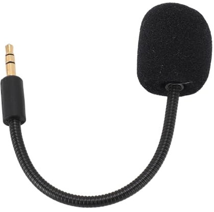 BONKZEBU Microphone Professionnel de Remplacement pour Casque de Jeu, Plug and Play, Prise Jack 3.5mm, pour Barracuda X