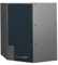 Vicco Eckhängeschrank Fame-Line, Küchen-Eckschrank, Dunkelblau Hochglanz/Anthrazit, 57 cm