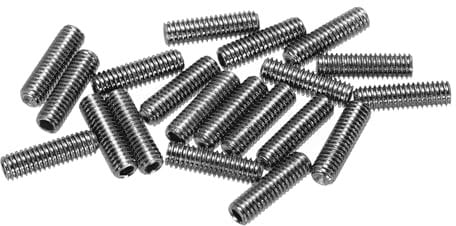 sourcing map Guitar Bridge Saddle Height Adjustment Screws Metric M3x10 Black for Electric Guitars Bridge 20pcs