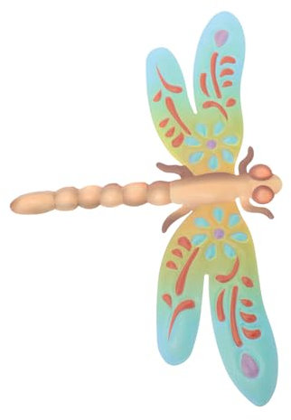 ROMISBABA Dragonfly Wall Decor Iron Wall Hanging Craft for Garden Metal Crafts for Home Decor