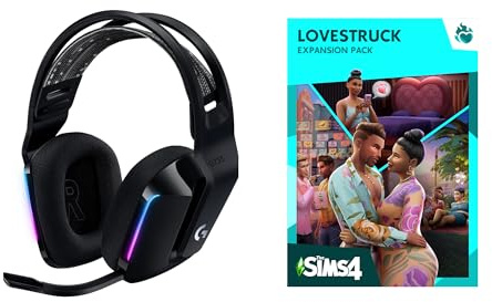 Logitech G733 LIGHTSPEED Wireless RGB Gaming Headset & The Sims 4 Lovestruck Expansion Pack(for PC)-Soft Bundle