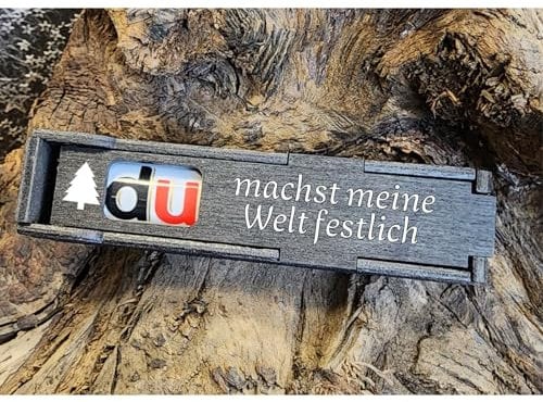 Du machst meine Welt festlich- Weihnachten Schokoriegel Geschenkbox incl. Duplo Riegel, Geburtstag Geschenk für Freundin, Mann, Paar, Freundschaft, Jahrestag