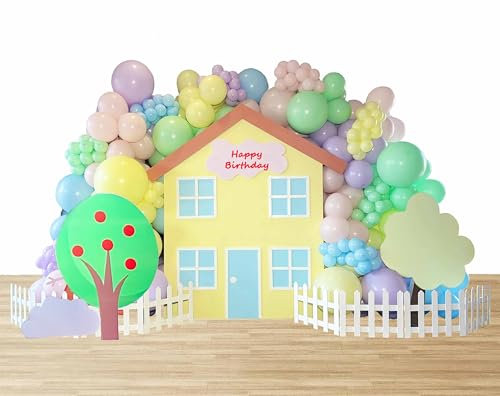 Geburtstagsparty Pig Luftballon Bogen Girlanden Set 155 Stück Latexballons Pink Ballons Dekorationen Rosa Themen Party Zubehör