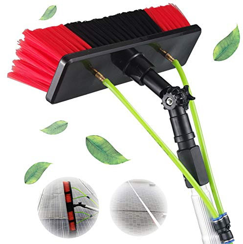 Kit di pulizia delle finestre da 8 m per pannelli fotovoltaici e solari con spazzola alimentata ad acqua con tubo flessibile