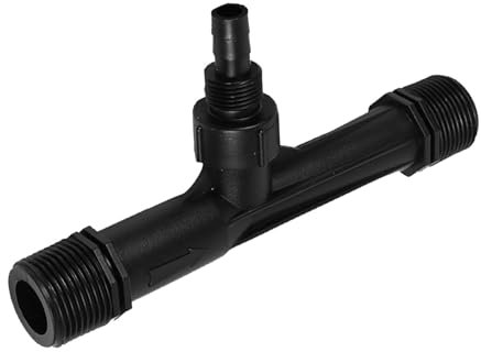 1/2 3/4 1 Pulgada Tubo de Riego Mezclador de Fertilizante Inyector Herramienta Agrícola Plástico Negro (una Pulgada)