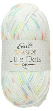 Emu Treasure Little Dots DK Super Soft Baby Yarn 50g Ball 165m, Little Teapot - 004