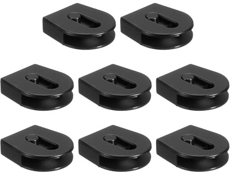 sourcing map 8 Pcs Wheeled Cord Locks for Drawstring Plastic Toggle Slider Stopper End Cord Slider Replacement for Backpack Shoelace Hat Bungee Shock Cord, 0.6x0.8 Inch