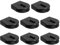 sourcing map 8 Pcs Wheeled Cord Locks for Drawstring Plastic Toggle Slider Stopper End Cord Slider Replacement for Backpack Shoelace Hat Bungee Shock Cord, 0.6x0.8 Inch