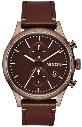 Nixon Herren Analog Uhr mit Edelstahl Armband A1163-5242-00