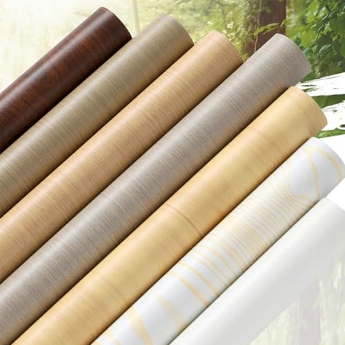 WEITINGKKK Self Adhesive Wallpaper wrap kitchen worktops, Self-Adhesive Table Protection Film PVC Wood Look Furniture Film For Kitchen Worktops, Tables, Cupboards, Window Sills(Optionen 4,60x200cm)