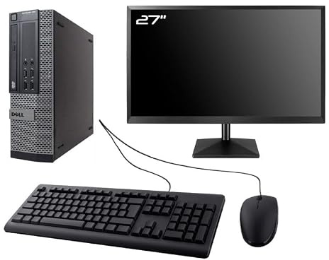 Dell PC Optiplex 790 SFF Ecran 27 Intel I7-2600 RAM 16Go SSD 240Go W10 WiFi