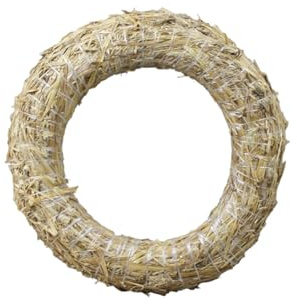 Strohkranz Ø 25 cm – Natürliche Strohform für Kränze, Türdekorationen & Floristik – Handgefertigter Stroh-Rohling für Weihnachten, Ostern & saisonale Bastelideen